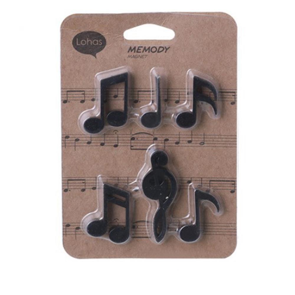 6PCS/Set Fridge Magnets Musical Notes Magnet Refrigerator Message Sticker Home Decor Kitchen Accessories: 1