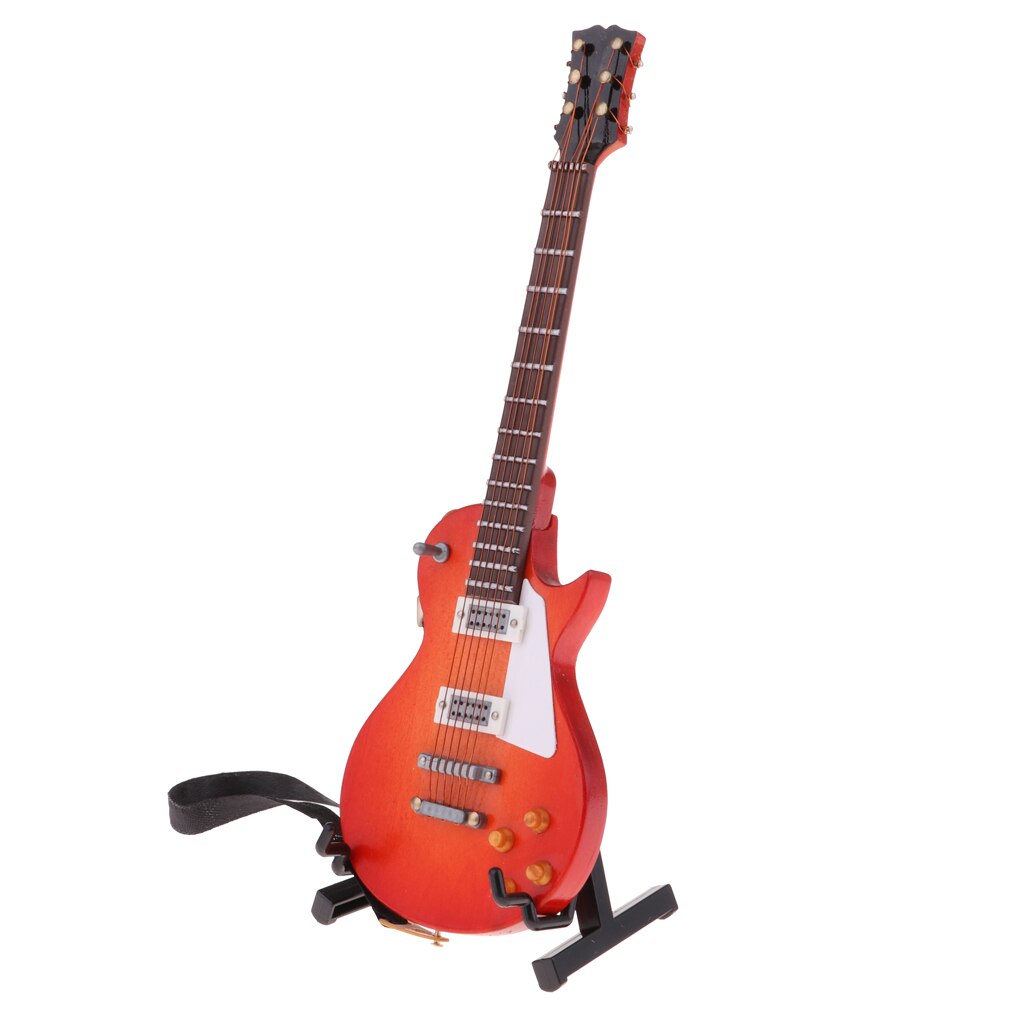 1/6 Miniature Wooden Guitar for BJD for Doll House Decoration #1