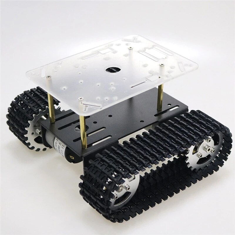 Robot Tank Chassis Tracked Car Platform with 33GB-520 Motor for Arduino DIY Robot Toy Part mini T101