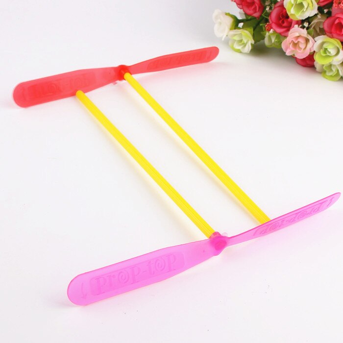 12 Pcs Novelty Plastic Bamboe Libelle Propeller Outdoor Speelgoed Kids Vliegende