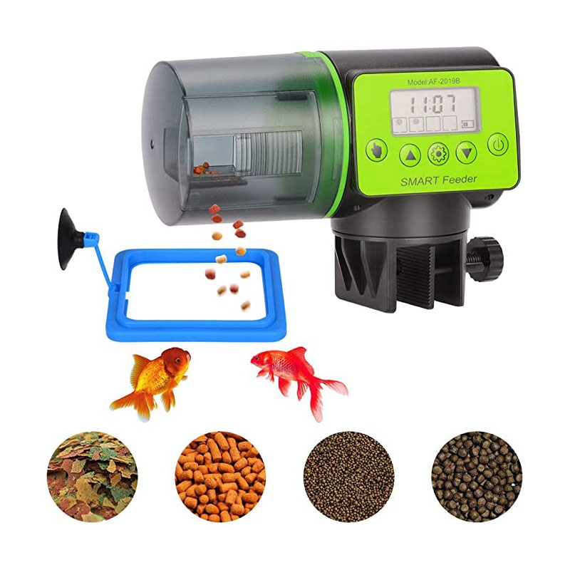 200Ml Smart Automatische Vis Feeder Aquarium Fish Tank Accessoires Auto Voeden Vis Timer Feeder Dispenser Aquarium