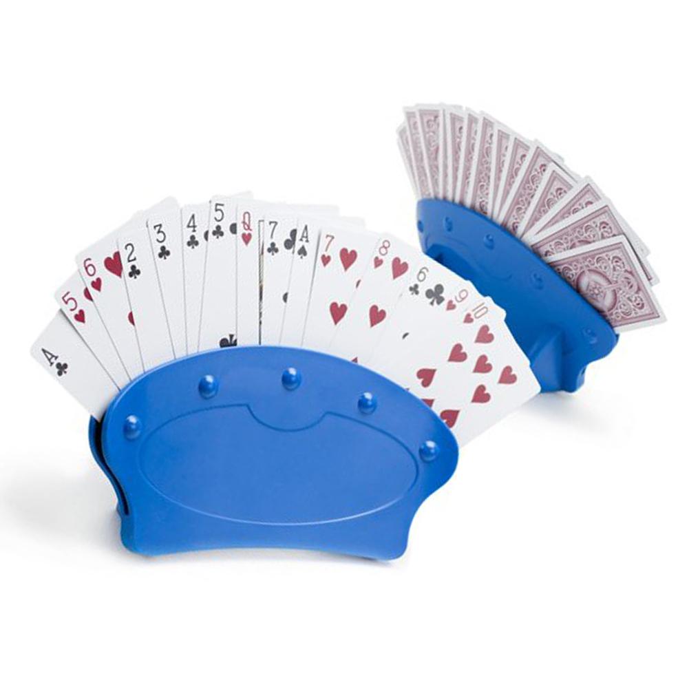 1/2/4 st pokersits spelkortsstativ spelkortshållare lata poker underhålla spel spelkort basspel organiserar händer