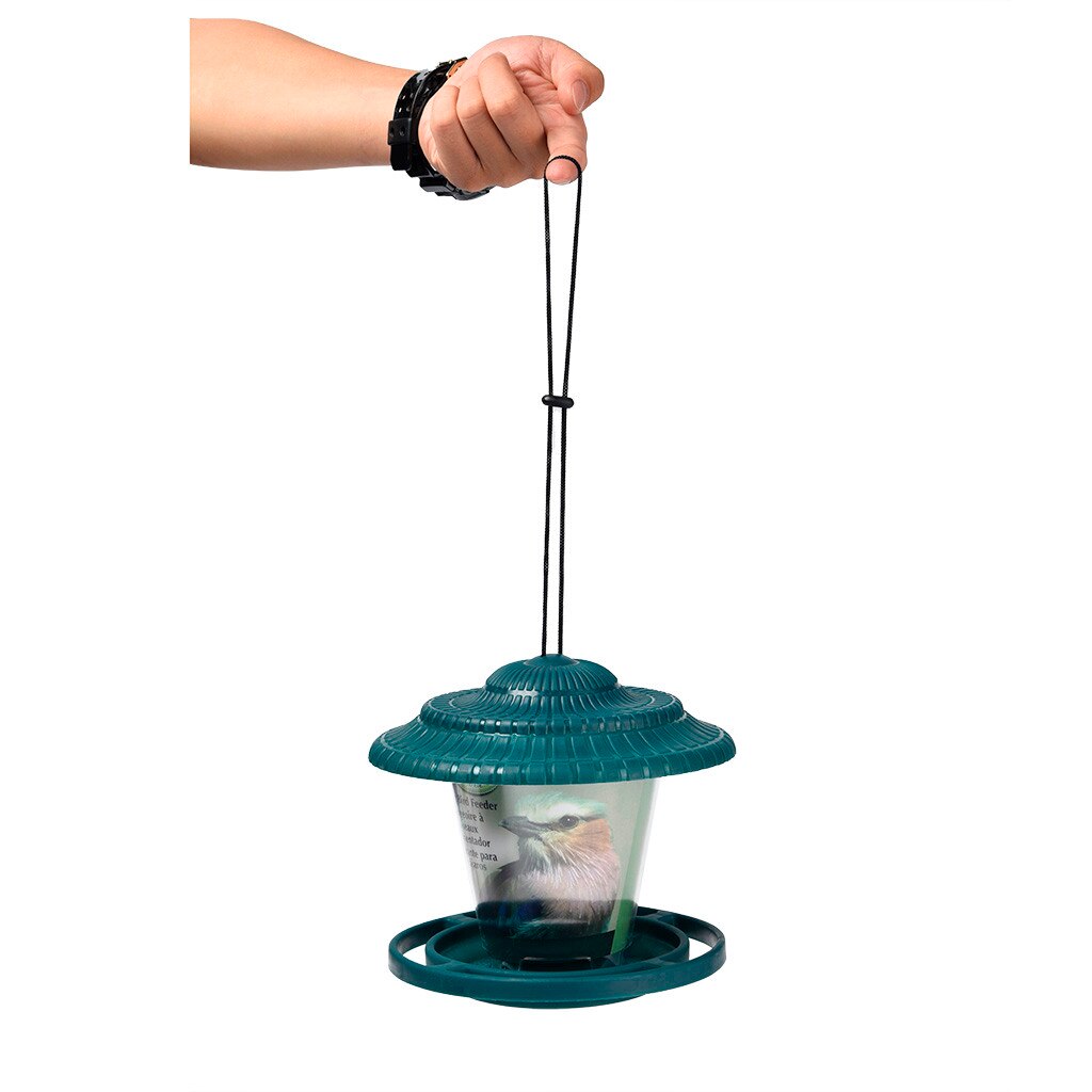 NEUE Vogel Feeder Hängen für Garten Hof Dekoration Sechseck Geformte Mit Dach für Home Office 0129P0. 3
