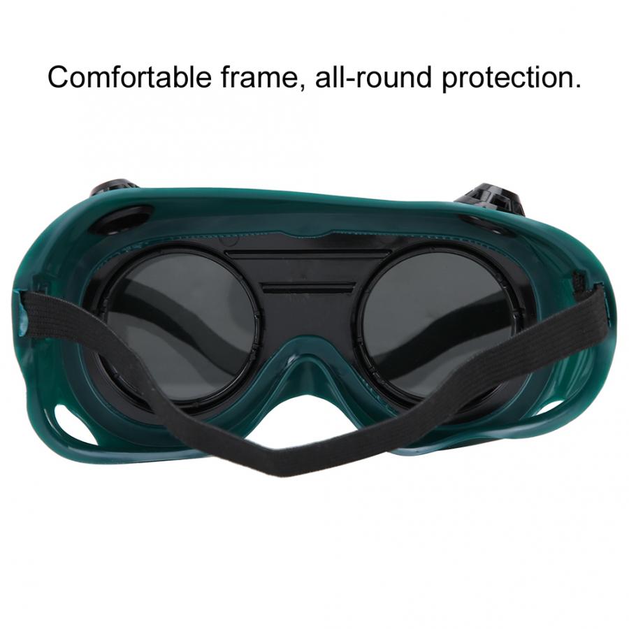 Safety Welding Goggles Dual Lens Flip Labor Cutting Grinding Protective Glasses Anti Splashing Dual Lens Goggles