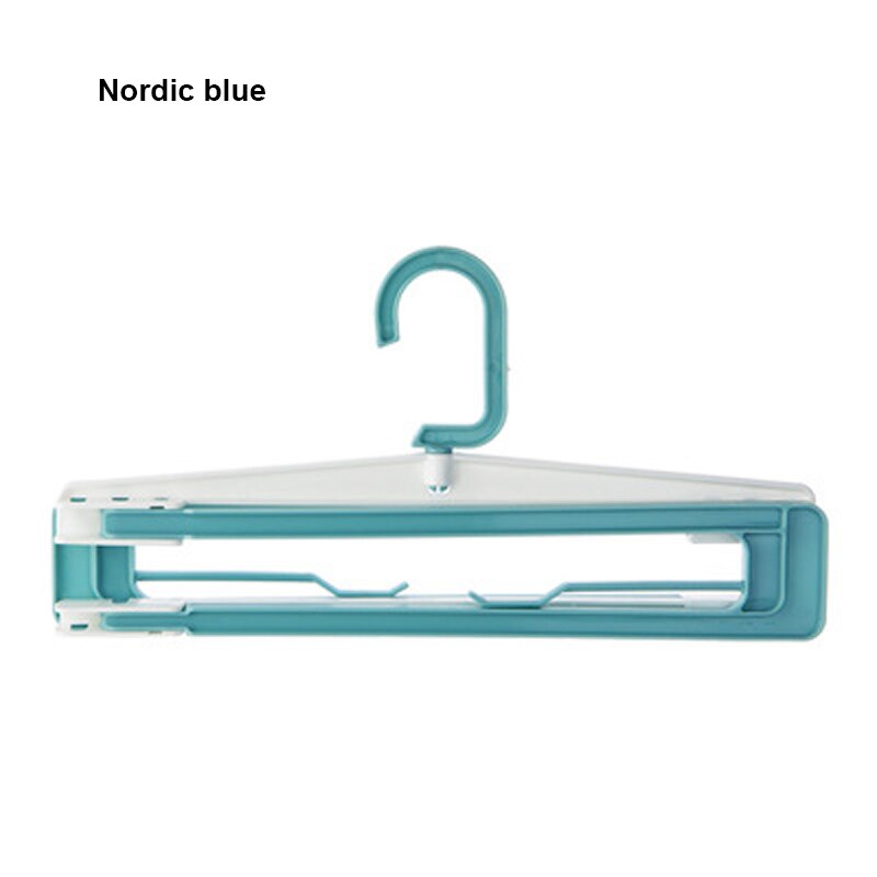 Opvouwbare Droogrek Multifunctionele Plastic Droogrek Handdoekenrek Huishoudelijke Lakens Lakens Dekens Drogen Wasgoed Organisatie: blue