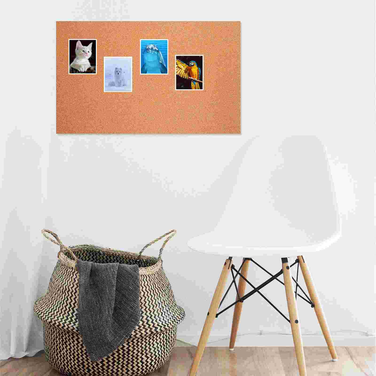 1 Set of Cork Message Board Cork Bulletin Wall Sticker Practical Notice Board