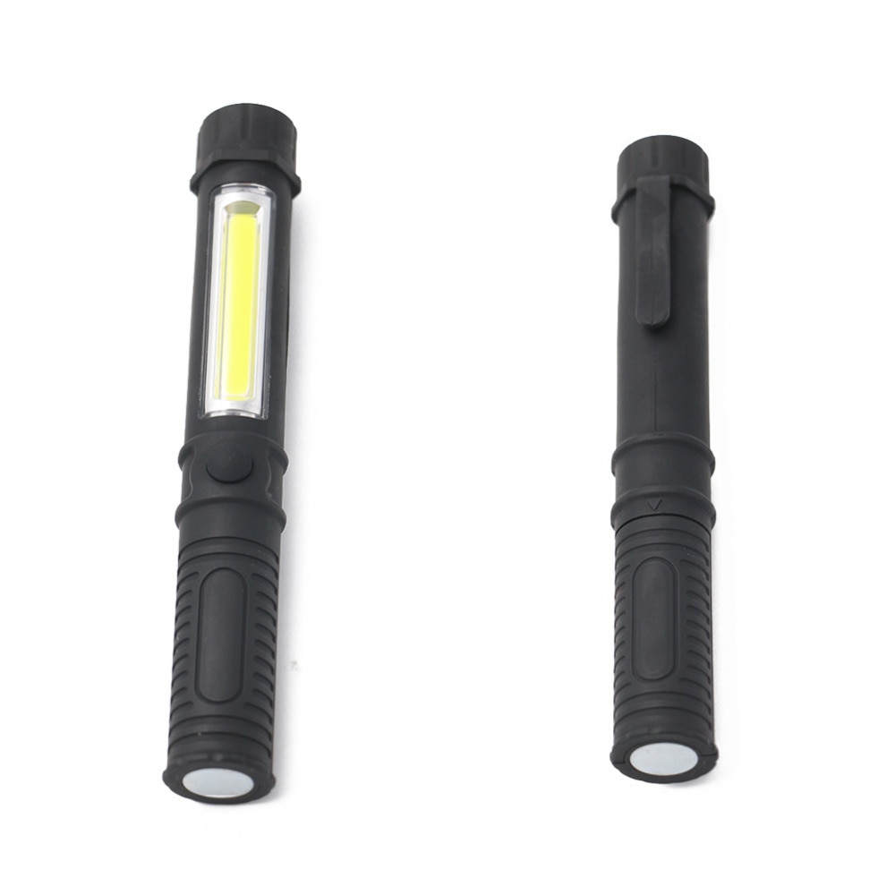 COB LED Mini Penlight Multifunction Maintenance Light Cob Handle Work Inspection Light Magnetic Pocket Light Work Hand Torch AAA