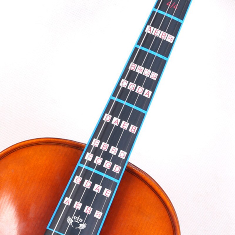 Violin Finger Guide Fingerboard Sticker 1/8 1/4 1/2 3/4 4/4 Violin Intonation Label Fretboard Chart for Kid Practice Beginners