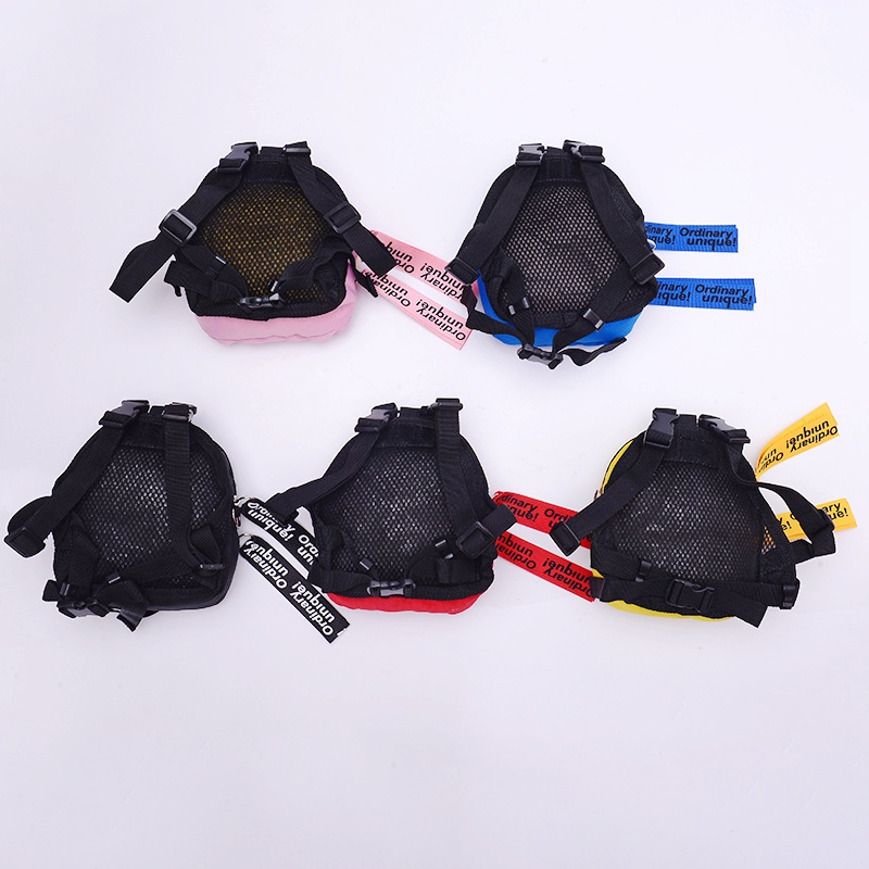 Small Dog Backpack Harness 5 Color Outdoor Pet Self Carrier School Bag Doggy Poop Bag Carrier Poodle Bichon Canvas Goods