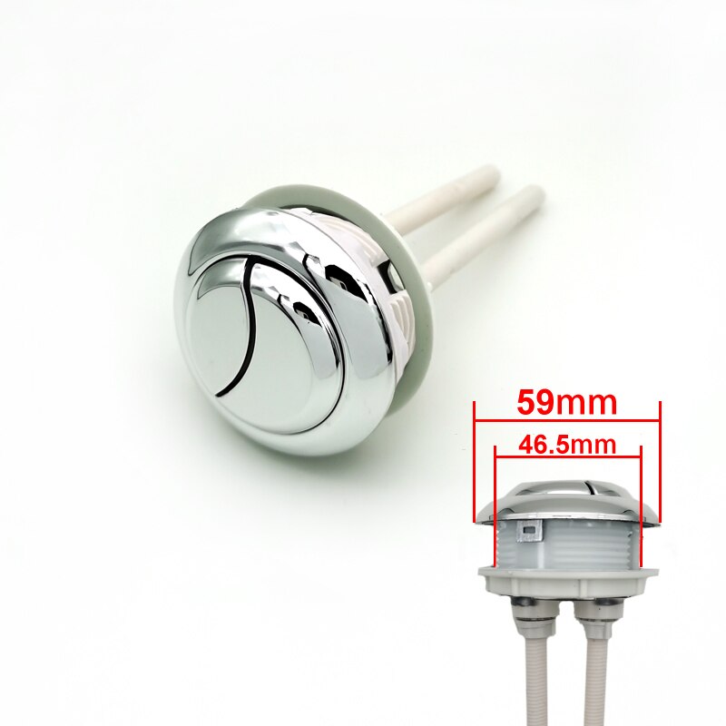 Dual Flush Toilet Tank Button Round shape Toilet Push Buttons Bathroom Accessories 58mm/48mm/38mm: 48mm A