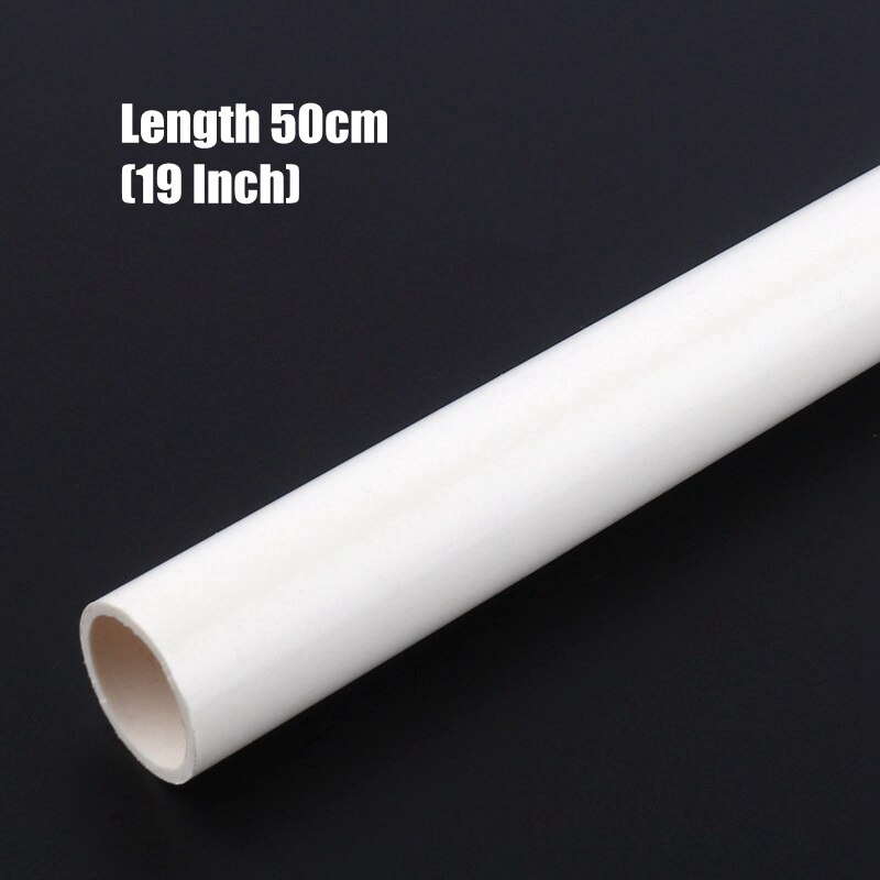 2pcs/lot Outer Dia.32 40mm PVC Pipe Length 50cm 19" Agriculture Garden Irrigation Watering Aquarium Tank Water Supply PVC Tube: Outer Dia 32mm / White PVC Pipe