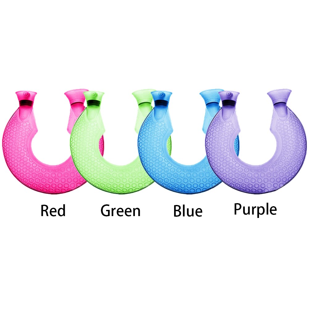 Office Transparent PVC Water Bottle Neck Warm Home Leak Proof Travel Non Slip Hand Warmer Outdoor Winter U Shape Pain Relief