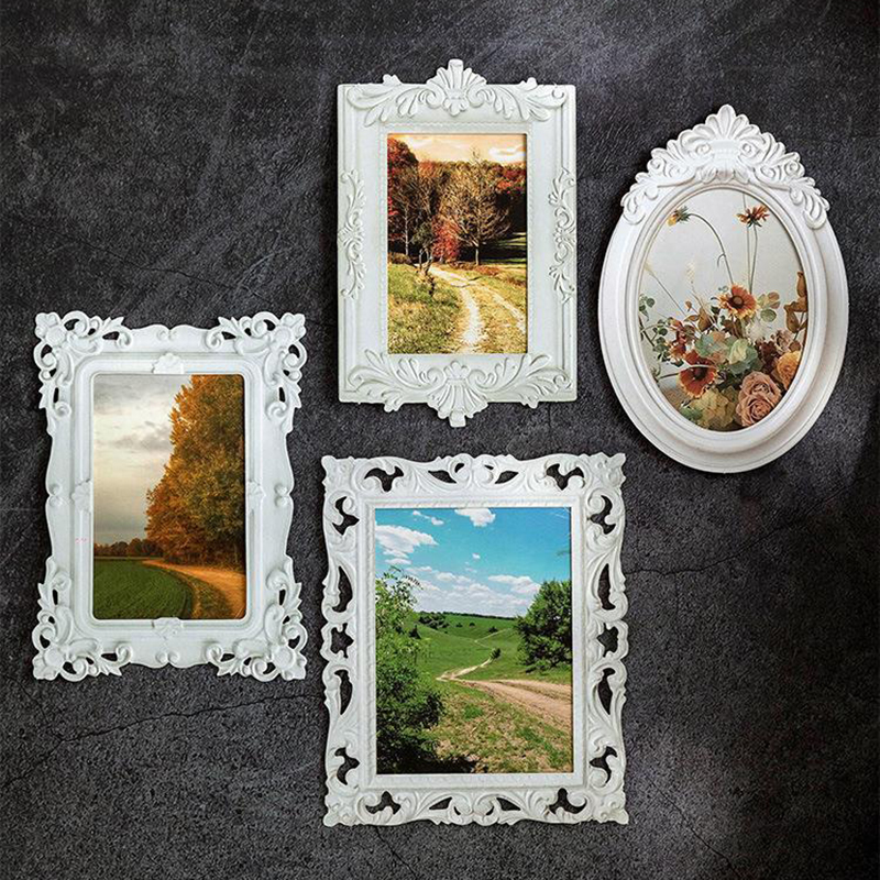 Marco de fotos en relieve hueco, Material de papel, diario basura, planificador, álbum de recortes, decoración Vintage, papel de cartón artesanal para fotos Diy