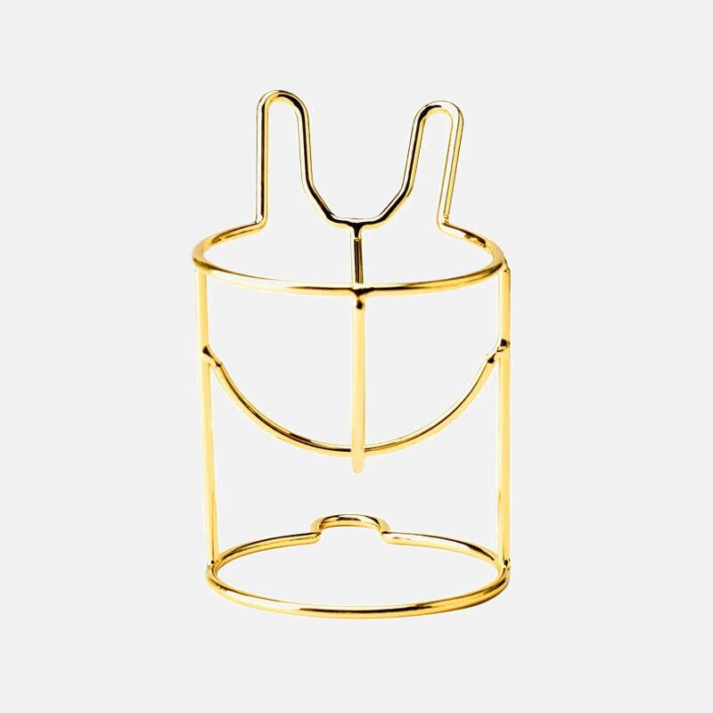 1 pcs Cute Cat Beauty Egg Bracket Dryer cosmetic Makeup Sponge Gourd Powder Puff Rack Organizer Box Shelf Holder storage Tools: Rabbit gold
