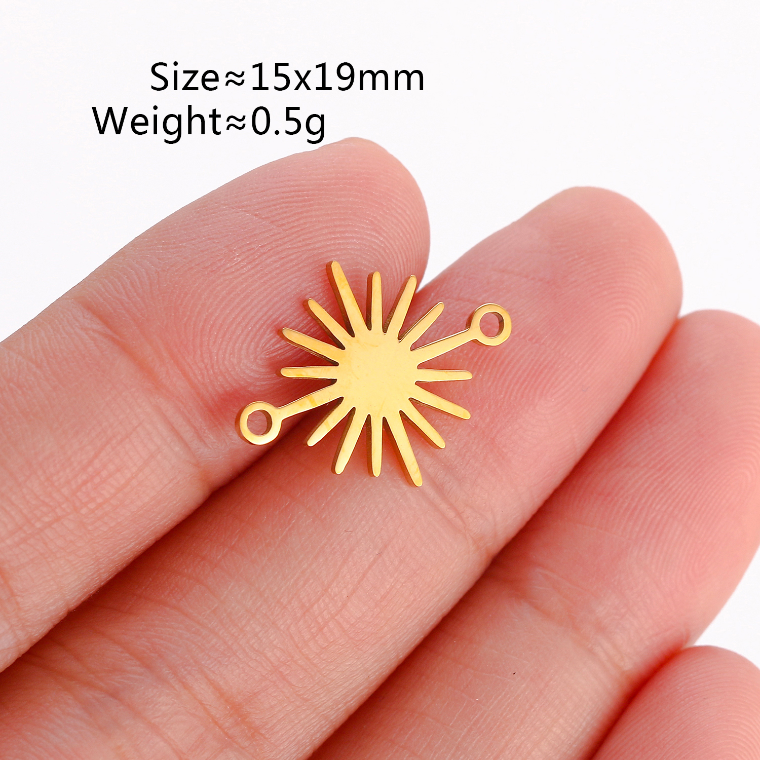 Breloques lune, soleil et étoile en acier inoxydable, 5 pièces, accessoires de fabrication de bijoux, fournitures, collier, Bracelet, pendentifs célestes, résultats: Pistolet noir plaqué