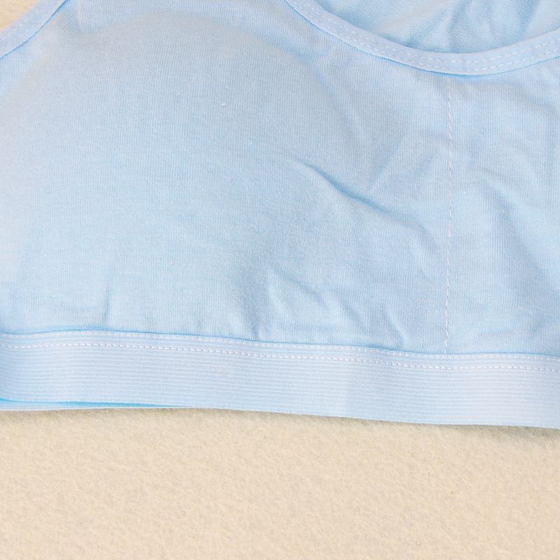 3pcs/set Kids Underwear Young Girls Rackbacks Cotton Solid Color Sports Training Bra for 8 9 10 11 12 13 14 years old