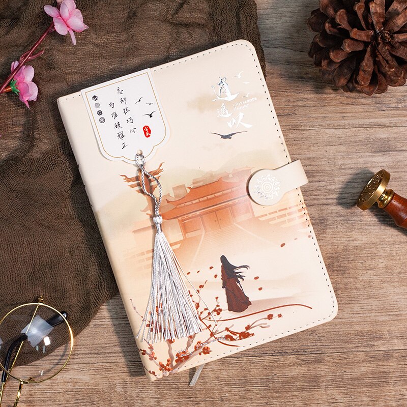 Hardcover Creativity Chinese Style Notebook School Supplies Stationery Notepad Diary Book Weekly Planner Daily Work Journal: A5-3