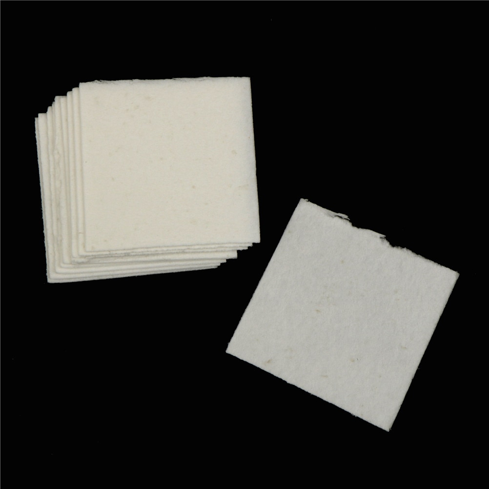 10pcs/pack Ceramic Fiber Paper Square Microwave Kiln Papers Glass Fusing Paper for Household DIY Craft 70*70mm