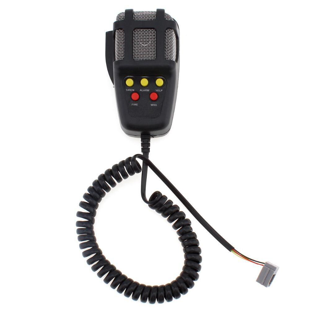 Alarma de advertencia de coche con 7 sonidos, bocina de aire de policía con sirena de fuego, altavoz PA de 12V y 100W, accesorios universales para motocicletas y coches