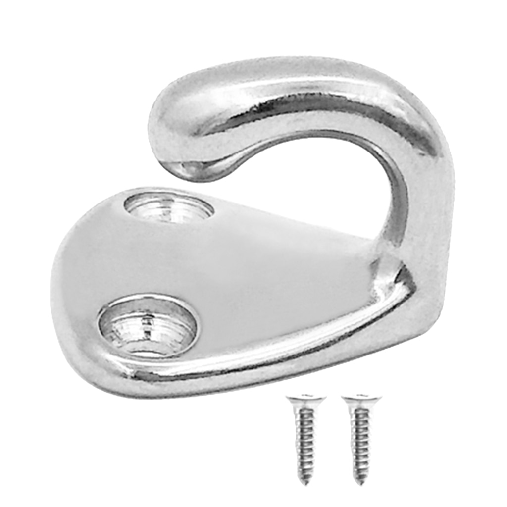 1pcs Marine Grade Stainless Steel Boat Hook Coat and Hat Hook Wall Mount Boat Accessories Marine