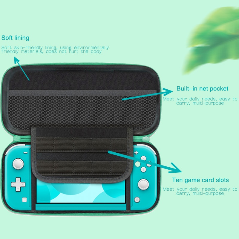 DATA FROG Animal Crossing Portable Travel Carrying Case For Nintendo Switch/Lite Console Storage Bag For NS Lite Accessories