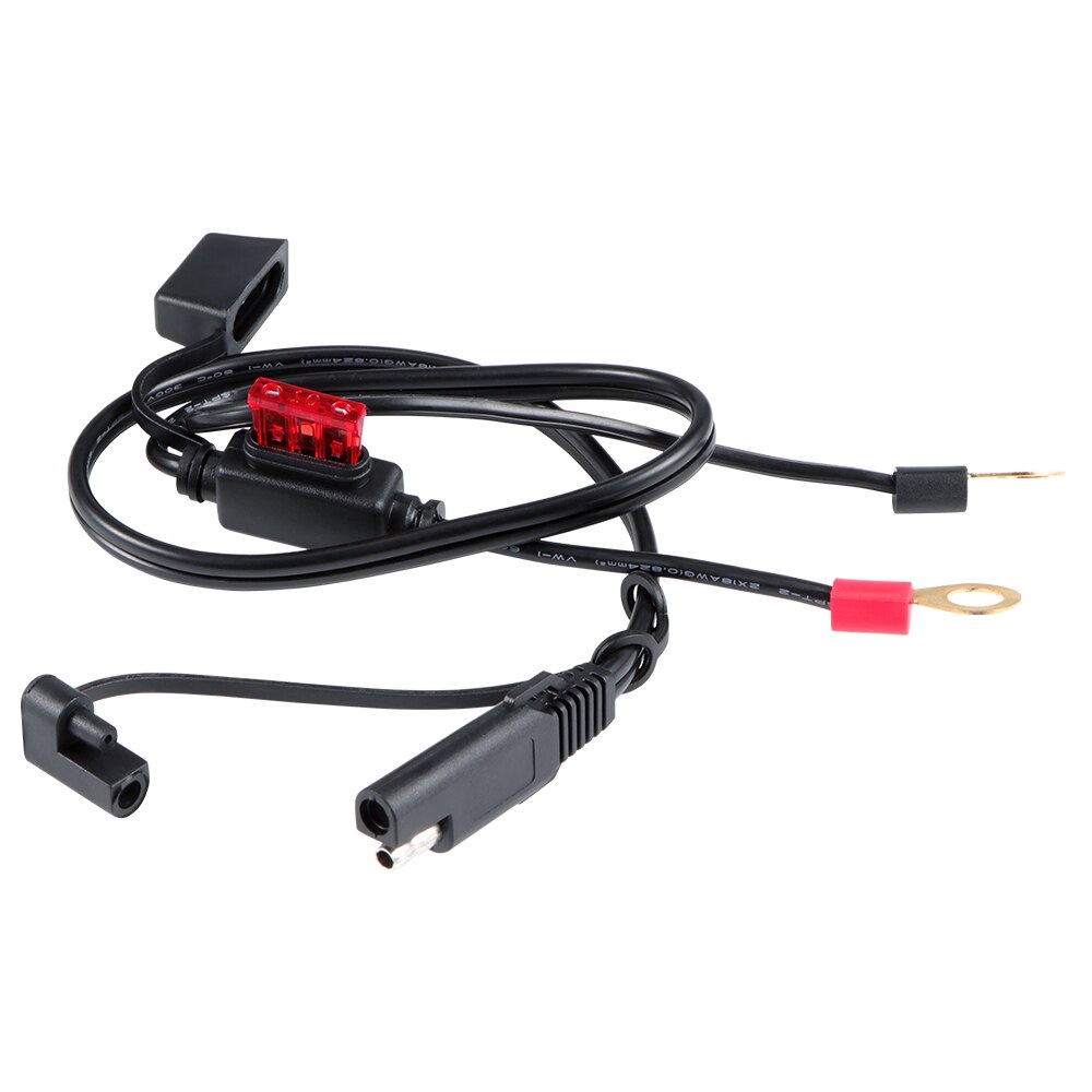 12V Motorcycle Battery Charger Cable Terminal To SAE Quick Disconnect Cable Motorcycle Battery Output Terminal Ring Connector