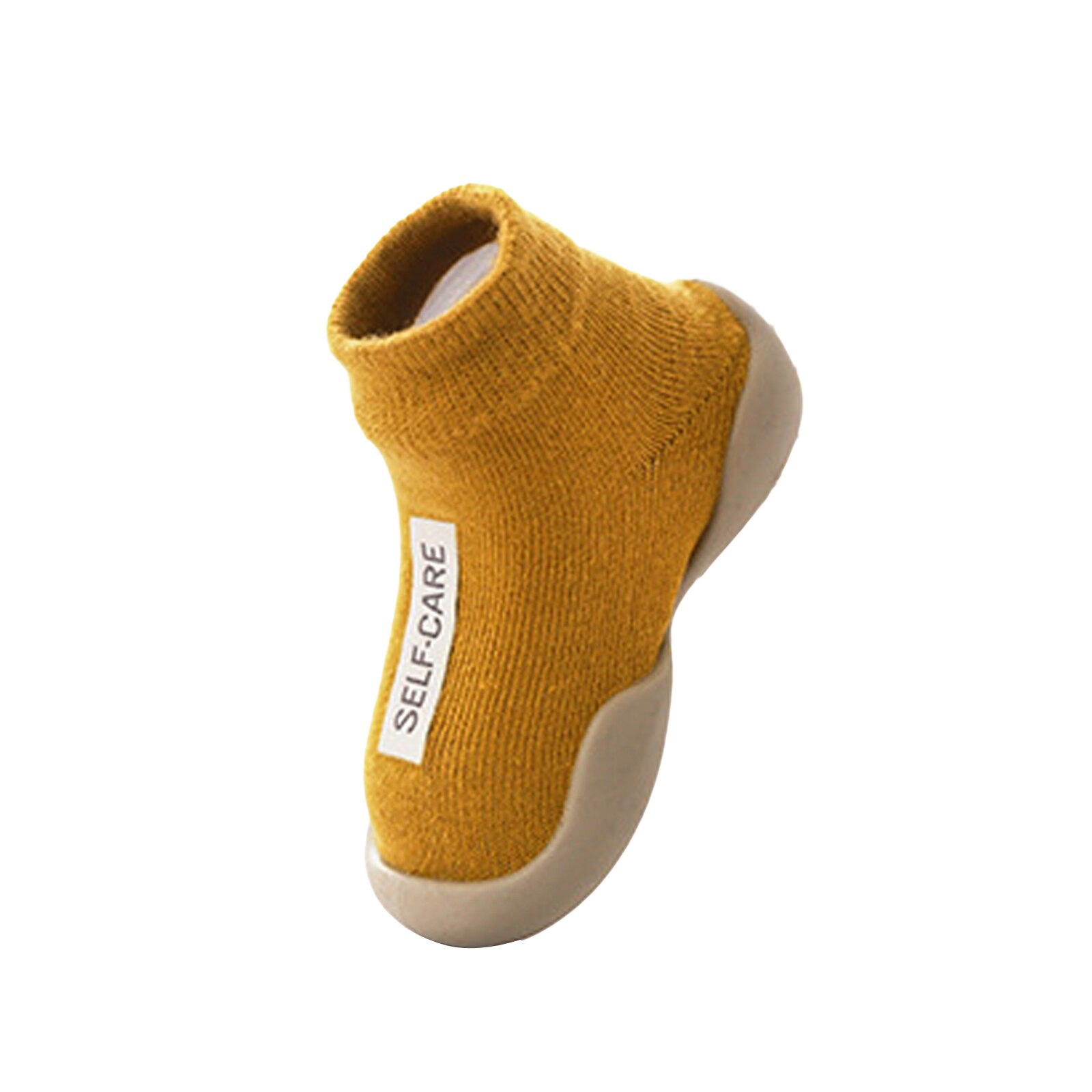 Calcetines antideslizantes informales para bebé, zapatos de suela de goma de Color sólido para primavera y otoño, calcetín de para niño pequeño