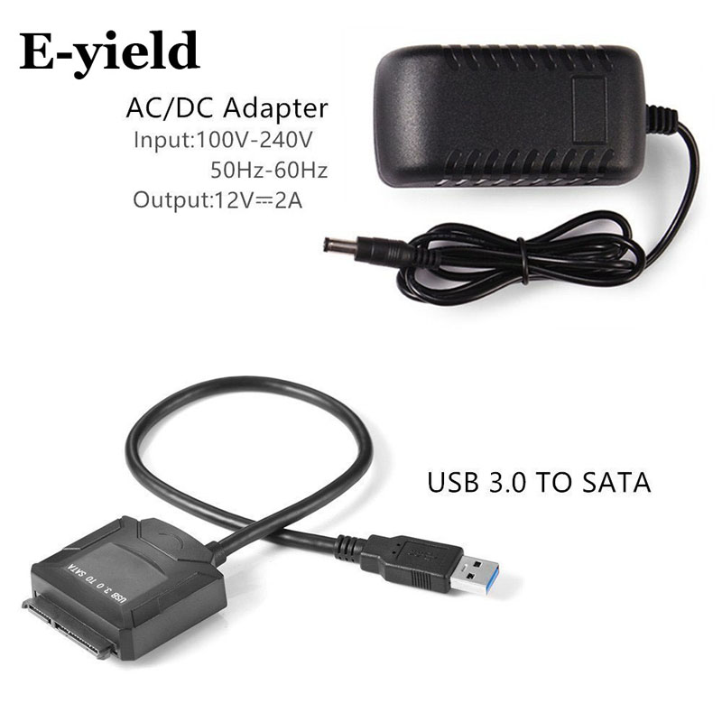 Sata adapter kabel usb 3.0 to sata converter 2.5 3.5 tommer super speed harddisk til hdd ssd usb 3.0 to sata kabel
