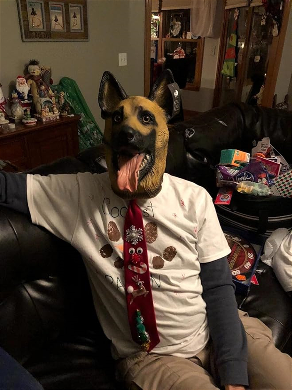 Dog Head Mask Halloween Party Dog Costume Masks Mask Super Bowl Underdog Costume Latex Animal Head Mask