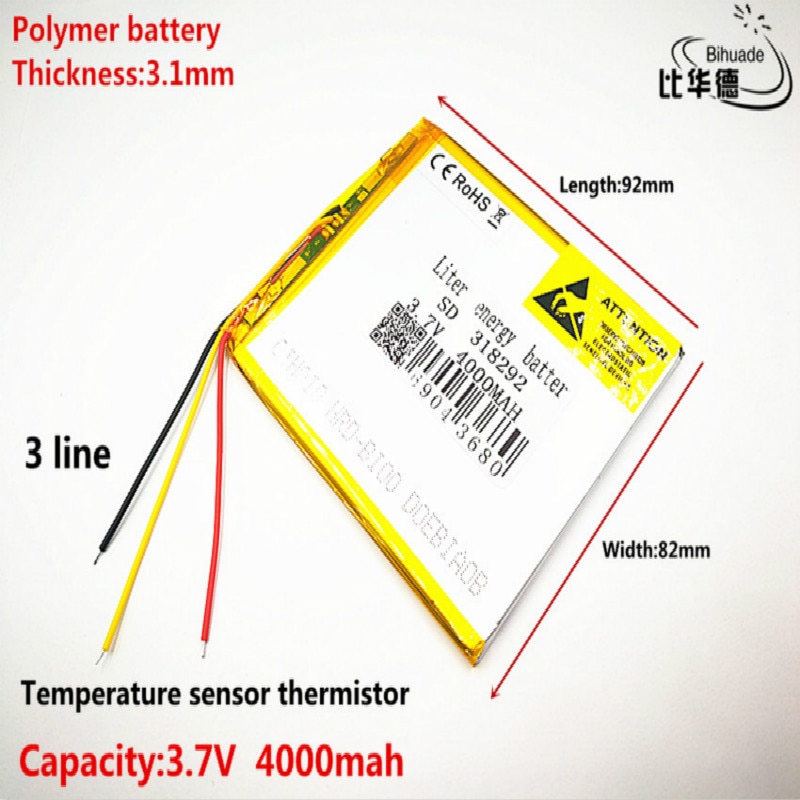 3 linien 318292 Batterie 7 "Für Prestigio Gnade 3118 3G PMT3118 Tablet Batterie 3,7 V 4000mah Polymer li-ion + Tracking