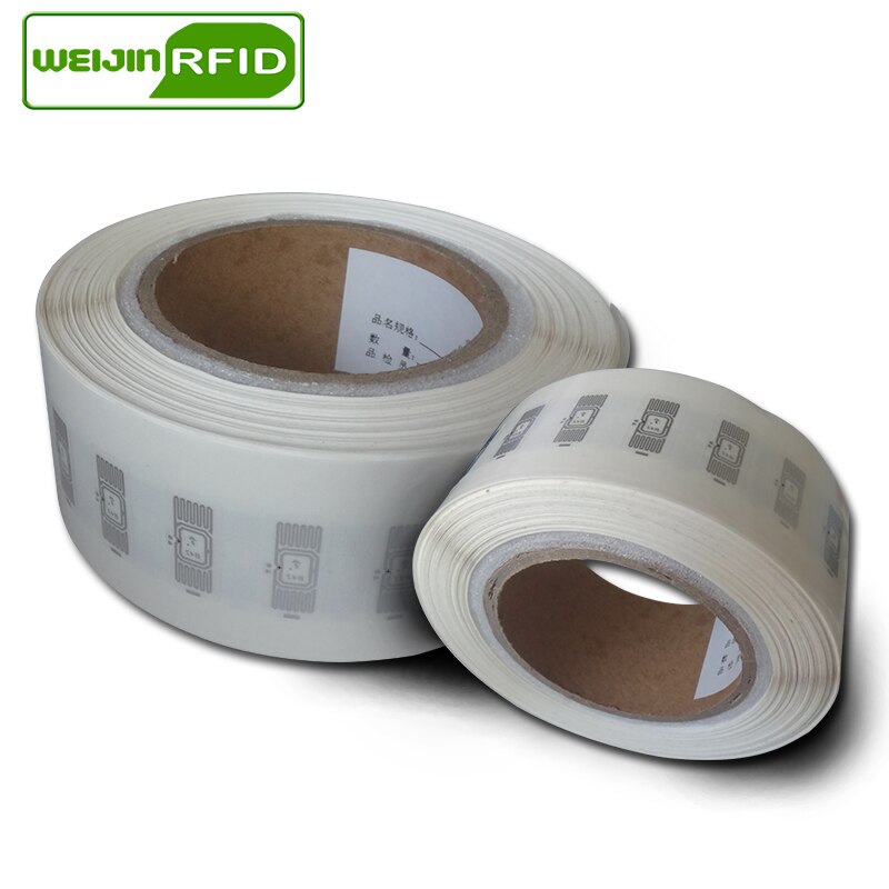 UHF RFID tag EPC 6C sticker Impinj B42 wet inlay 915mhz868mhz860-960MHZ 100pcs adhesive passive RFID label