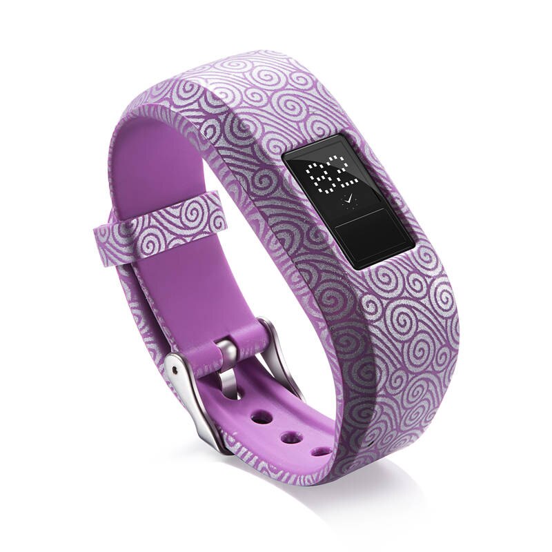 Impresión de silicona para Garmin Vivofit 3, correa para relojes, correas para Garmin JR/JR2, accesorios para relojes de pulsera, reemplazo