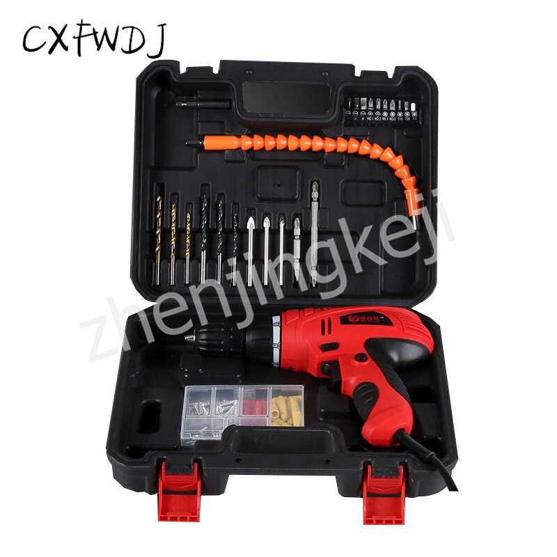 Electric Screwdriver Torque Drill Adjustment Hand Drill 220V Electric Screwdriver Mini Household Electric Drill