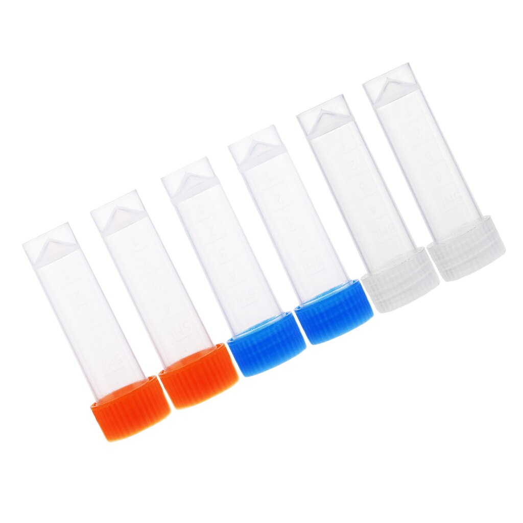 6 Stuks Plastic Lichtgewicht Vilten Opslag Fles/Naalden Container Buis/Breinaalden Opslag Fles Houder