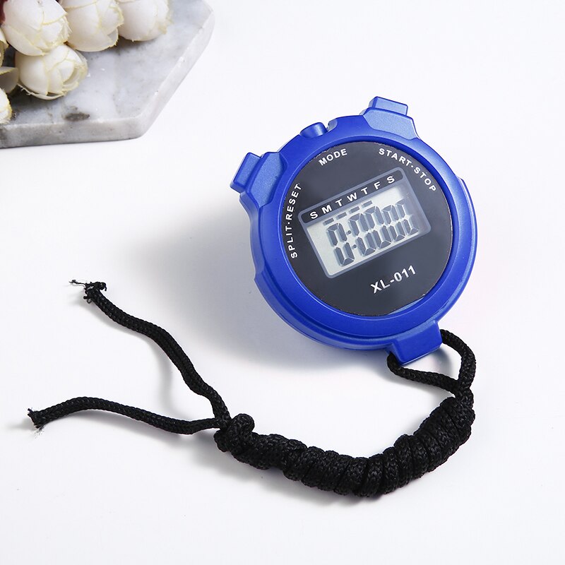 XL-011 LCD Chronograph Handheld Sports Timing Stopwatch Fitness Timer Counter Digital Display W/ Calendar Function