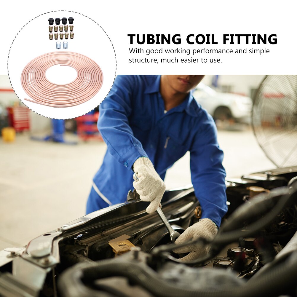 1 Set Car Brake Tube Brake Tubing Coil Auto Brake Line Flexible Brake Tube