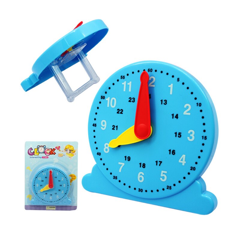 14.5*14*2 Cm Impara Tempo Orologio di Plastica Del Bambino Giocattoli di Modello per Il Bambino Prima Educazione Insegnamento Giocattoli per Bambini regalo