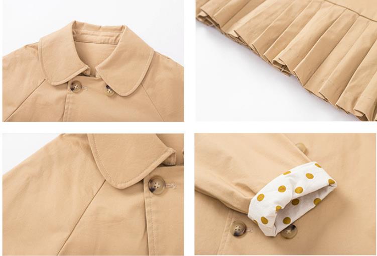 Giacca bambino primavera autunno capispalla per ragazze abbigliamento giacca a vento lunga abbigliamento bambino Cardigan per bambini abiti da ragazza cappotto coreano