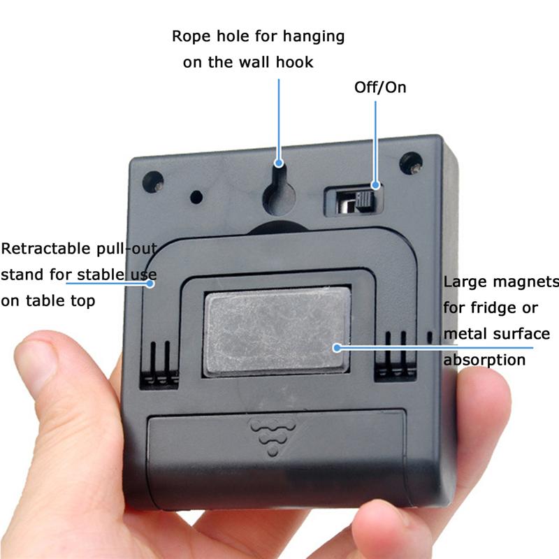 1 Pc Professionele Digitale Timer Abs & Rvs Minuut Tweede Timer Keuken Timers Voor Koken Klok Accessoires