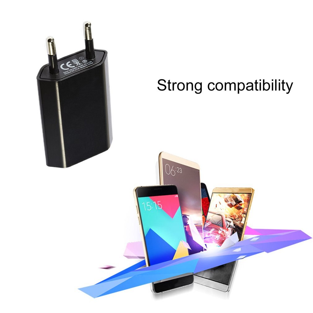 USB Cable Wall Travel Charger Power Adapter USB C 500ma Cable EU Plug Power Adapter Compatible With Phone Pad Tablet