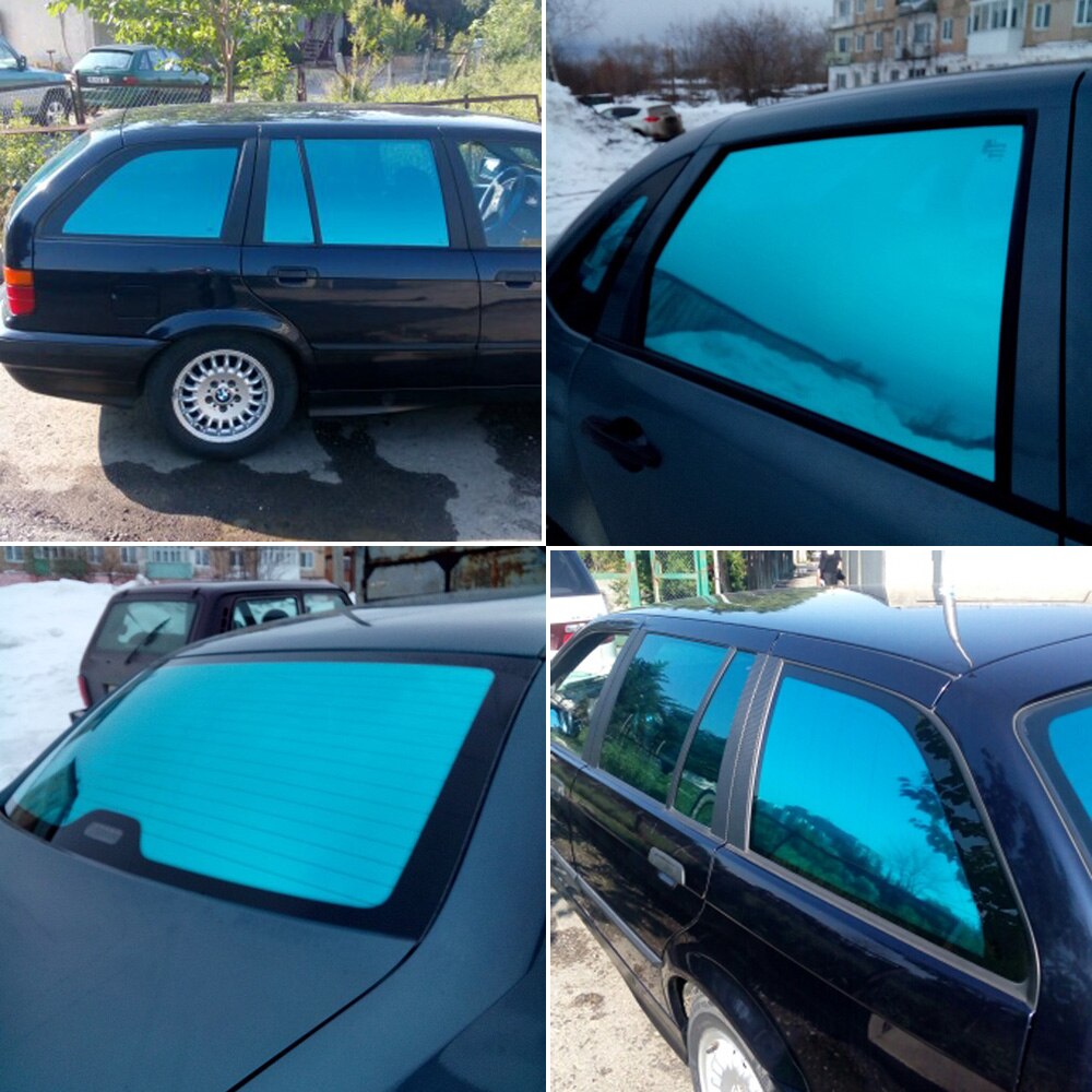 Aumohall 50Cm X 3M Window Tint Zonne Film 21% Vlt Metallic Sea Green Folies Voor Auto Glas Huis commerciële Gebouw Glas