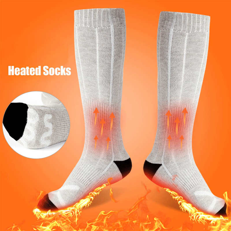 Calze riscaldate per esterni invernali calze termiche per riscaldamento a batteria scaldino da sci scaldino rapido impostato di calze calde