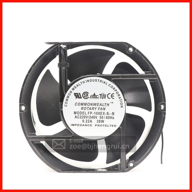 Taiwan Roterende Ventilator FP-108EX-S1-S/B 17251 110 V/220 V/380 V 38W Koelventilator