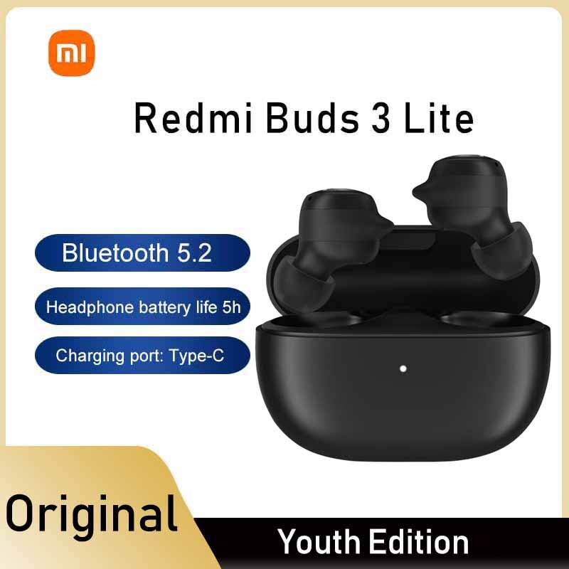Xiaomi Earphone Redmi Buds 3 Lite Youth Edition Tws Wireless Bluetooth 5.2 Gaming Headset Touch Control noise Earbuds 3 With Mic