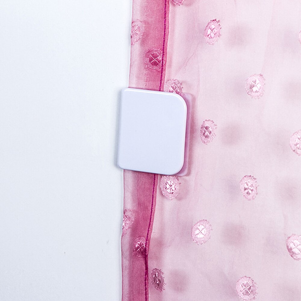 2 Stuks Douchegordijn Clips Badkamer Winddicht Anti Wind Artefact Gordijn Gesp Viscose Vaste Haak Naadloze Gordijn Clips