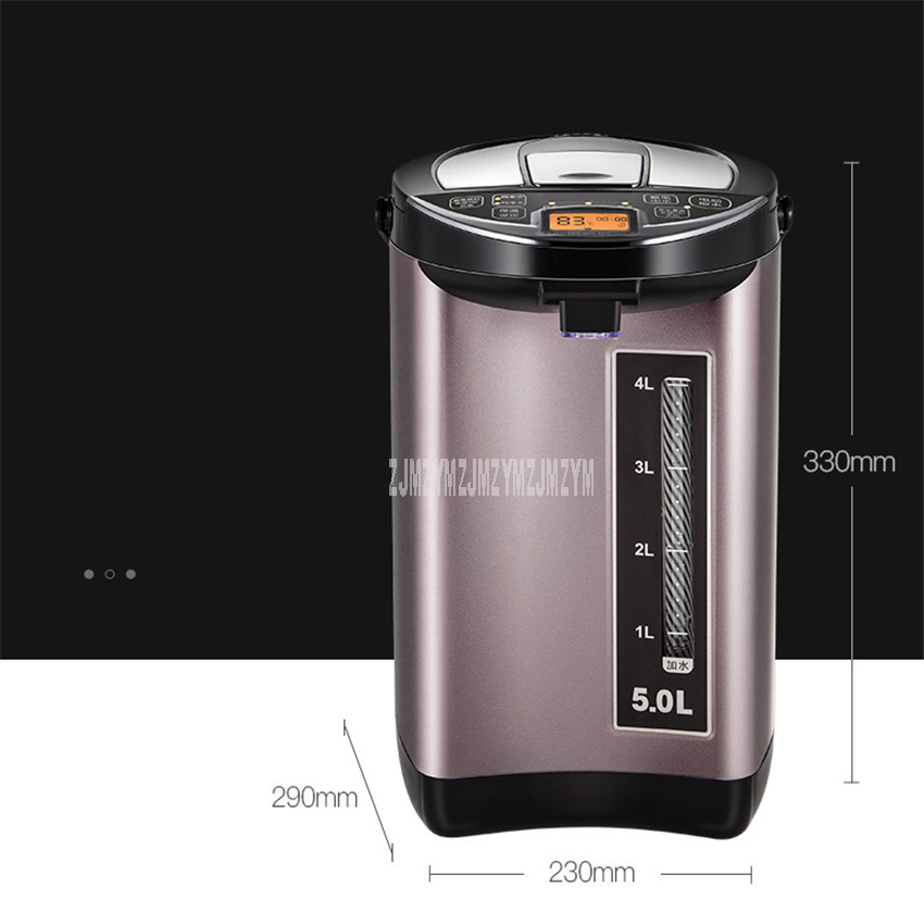 5L 850W Household 304 Stainless Steel Automatic Intelligent Keep Warm Electric Air Pot Burning Water Bottle Water Boiler Kettle
