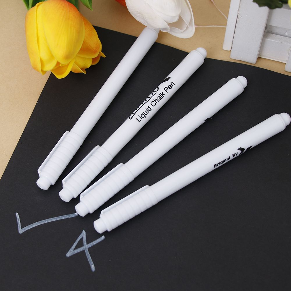 Witte Vloeistof Krijt Pen Marker Voor Ramen Schoolbord Schoolbord Comfortabel Voelen Glad Schrijven Voor Schoolbord