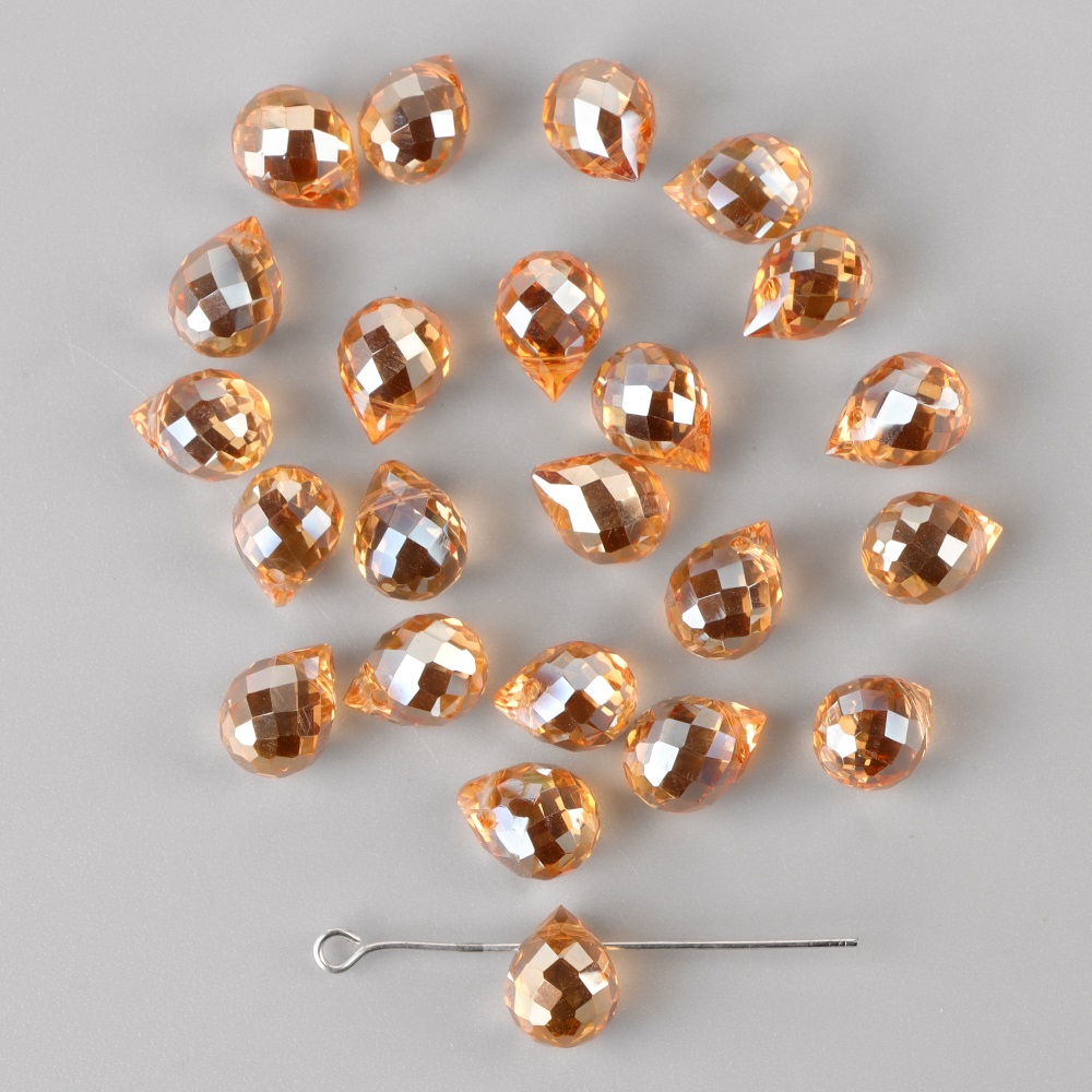 30 Uds. Cuentas facetadas de cristal con purpurina, cuentas multicolores con forma de mariposa para fabricación de joyería, piezas para collar de pulsera Diy