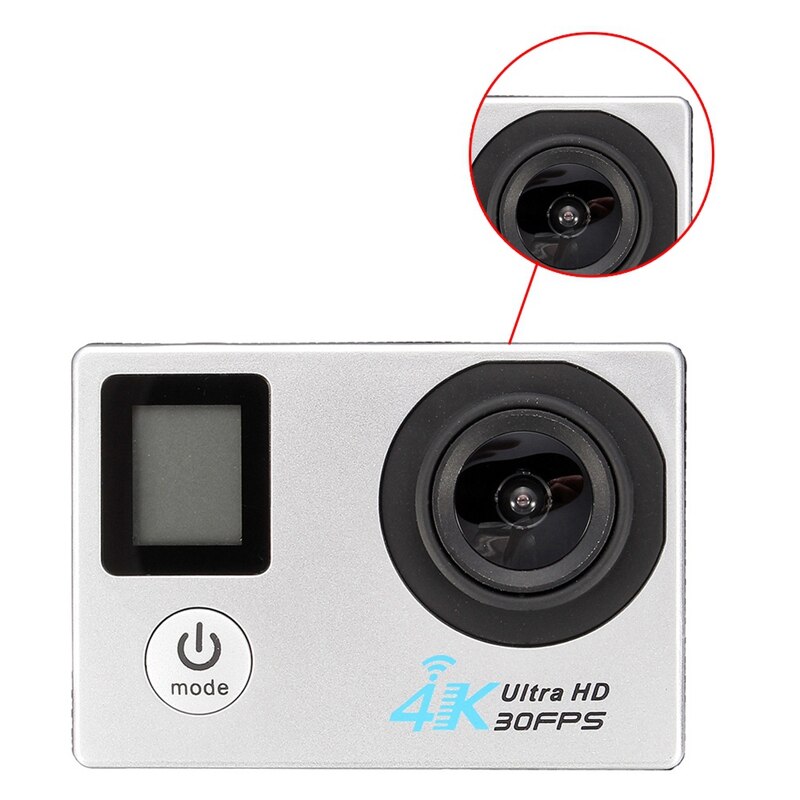 Dobbelt skærm 4k 1080p sports vandtæt kamera sport  dv 2.4g fjernbetjening sports kamera