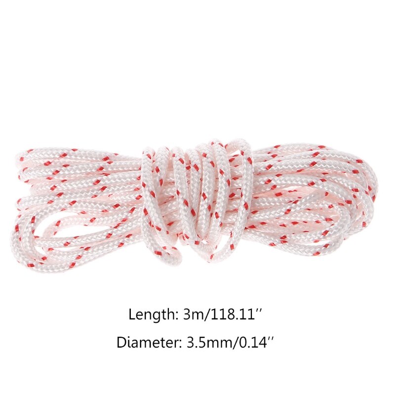 3 Meters x 3.5mm Pull Starter Cord Rope For STIHL HUSQVARNA ECHO HOMELITE Strimmer Chainsaw Lawnmower Engine